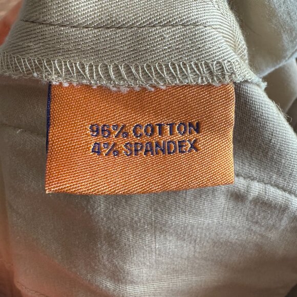 Tory Burch Khaki Orange Embroidered Embellished Flare Leg Pants Size 10 - Picture 5 of 7